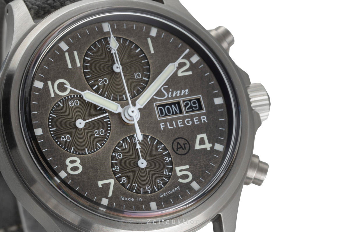 Sinn 358 cronógrafo acero automático reloj para caballeros 358.065 LP: 3150EUR  [2605908]