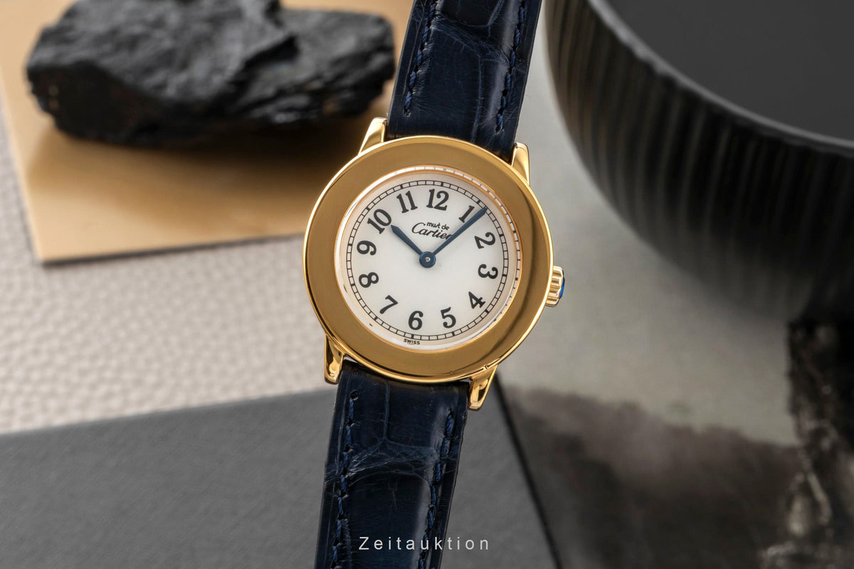 Cartier Ronde silver-gilt quartz women's watch W1008843, 1801  [2605911]