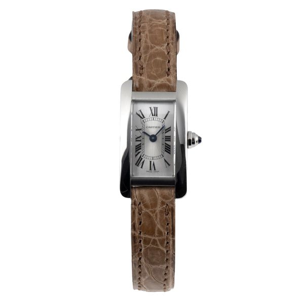 Cartier Tank Américaine acier quartz montre pour femmes WSTA0032  [2605914]