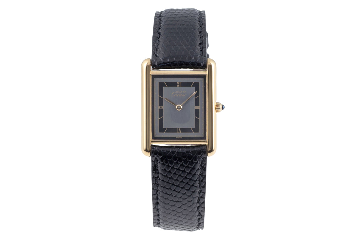 Cartier Tank Vermeil Silber vergoldet Quarz unisex Ref. 681006 Klassiker  [2605920]