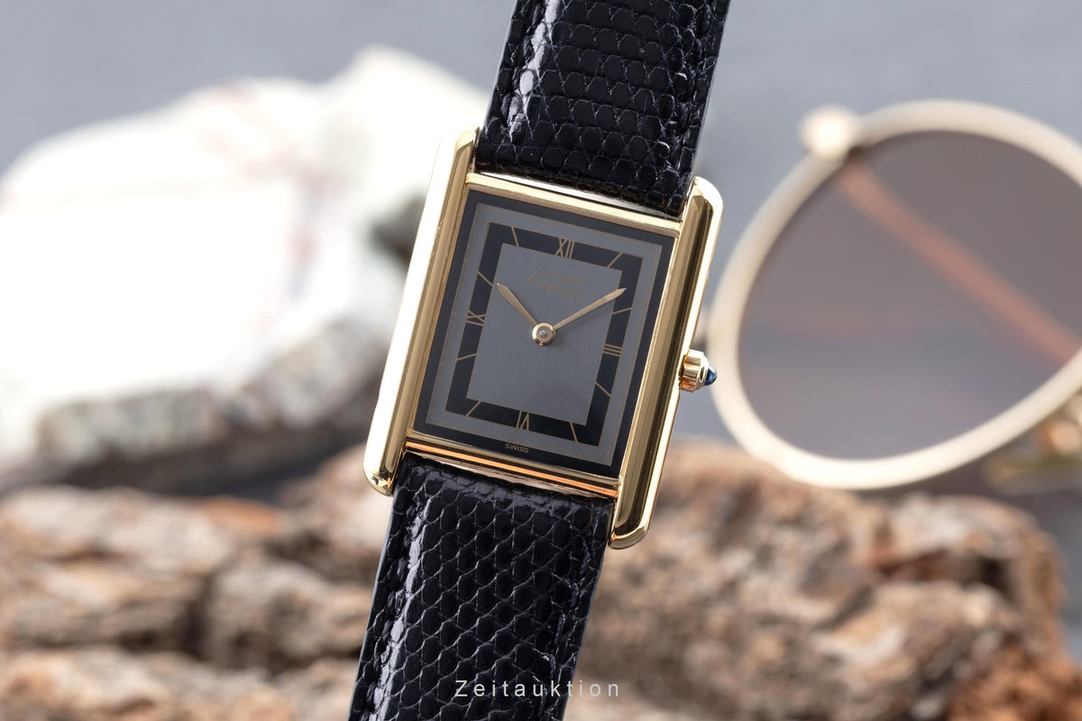 Cartier Tank silver-gilt quartz unisex 681006  [2605920]