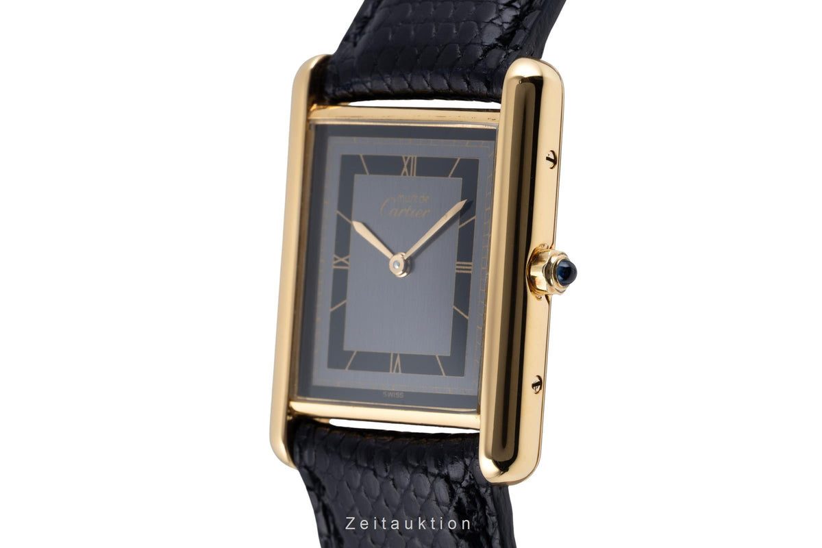 Cartier Tank silver-gilt quartz unisex 681006  [2605920]