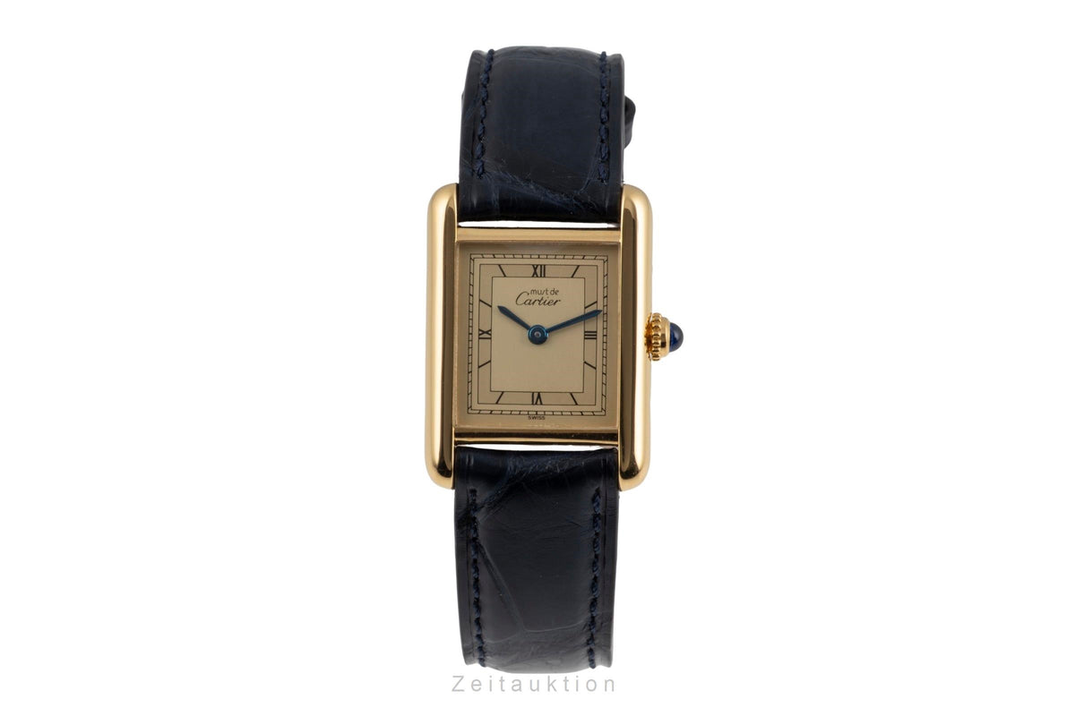 Cartier Tank silver-gilt quartz women's watch 366001  [2605923]