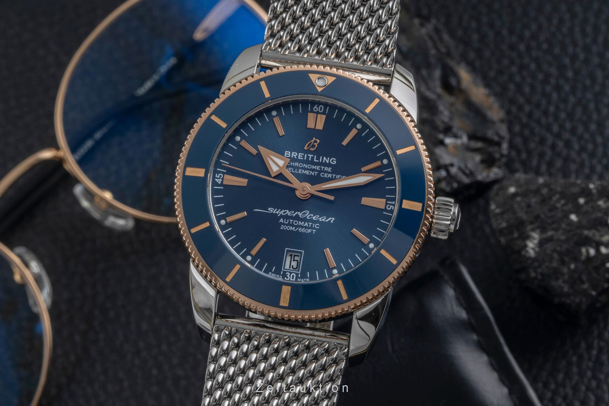 Breitling Superocean Heritage 42 acier / or  automatique montre pour hommes UB2010161C1A1 LP: 7400EUR  [2605929]