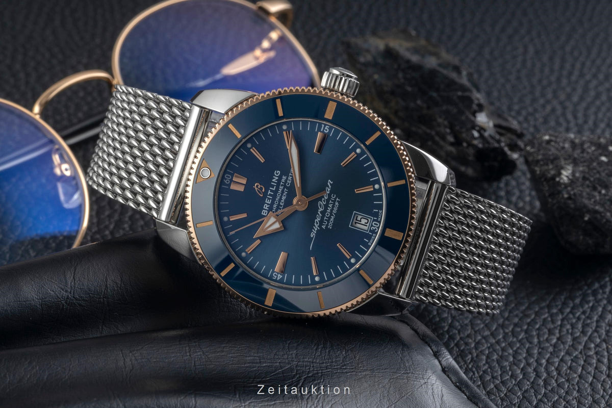 Breitling Superocean Heritage 42 acier / or  automatique montre pour hommes UB2010161C1A1 LP: 7400EUR  [2605929]