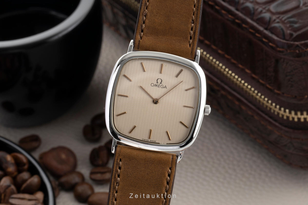 Omega De Ville Stahl Quarz Unisex Vintage Ref. 195.0077 Klassiker  [2605932]