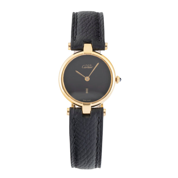Cartier Vermeil argent doré quartz montre pour femmes 1800  [2605935]