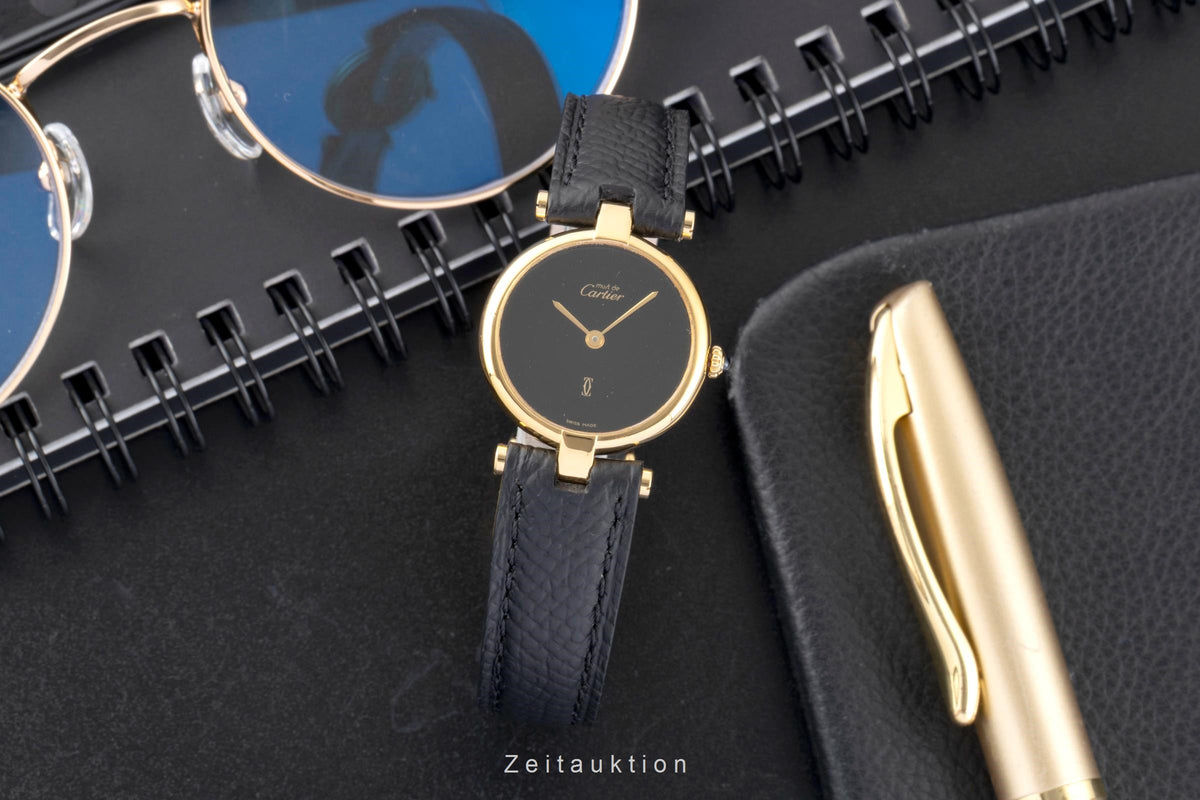 Cartier Vermeil argent doré quartz montre pour femmes 1800  [2605935]