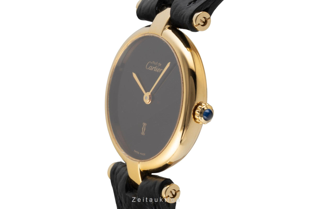 Cartier Vermeil argent doré quartz montre pour femmes 1800  [2605935]