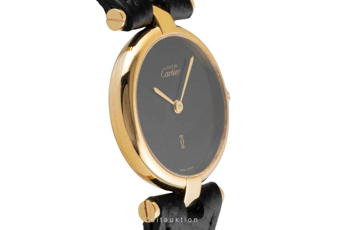 Cartier Vermeil argent doré quartz montre pour femmes 1800  [2605935]
