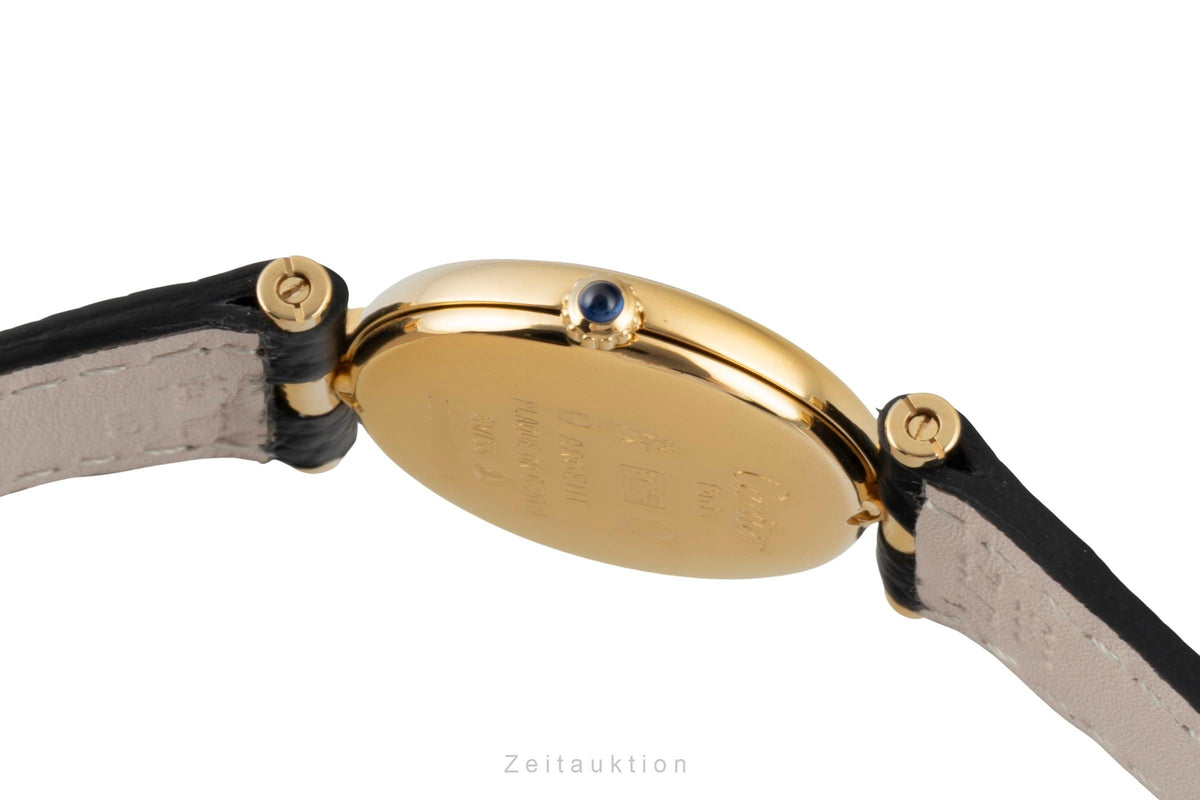 Cartier Vermeil argent doré quartz montre pour femmes 1800  [2605935]