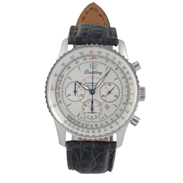 Breitling Montbrillant cronografo acciaio automatismo orologio da uomo A41330  [2605938]