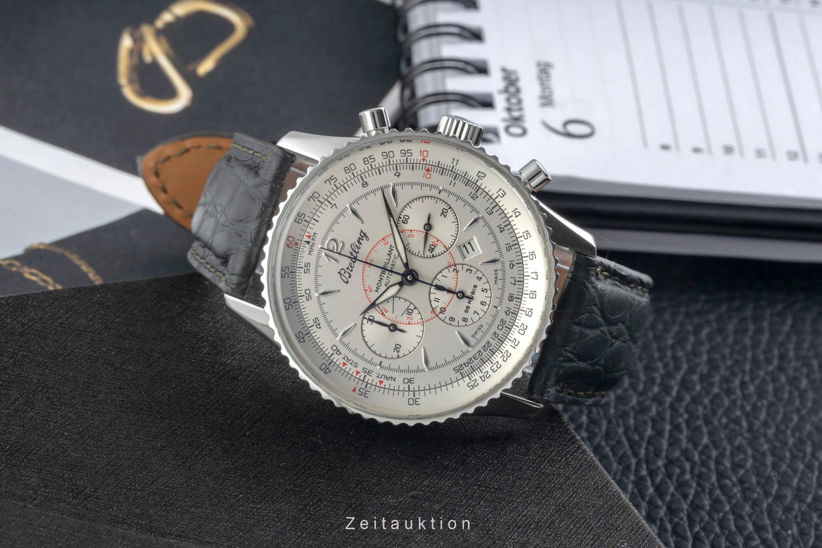 Breitling Montbrillant cronografo acciaio automatismo orologio da uomo A41330  [2605938]