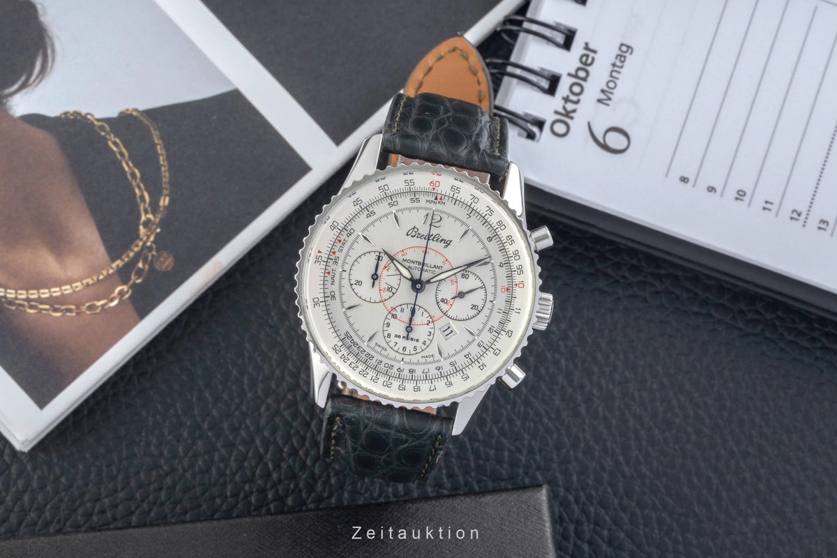 Breitling Montbrillant cronografo acciaio automatismo orologio da uomo A41330  [2605938]