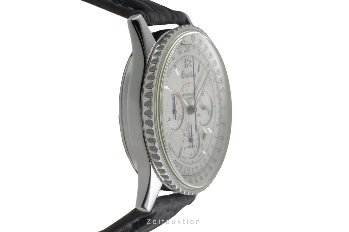 Breitling Montbrillant cronografo acciaio automatismo orologio da uomo A41330  [2605938]