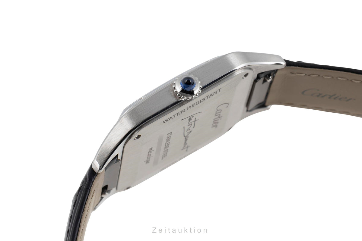 Cartier Santos Dumont Black Lacquer Handaufzug Herrenuhr Ref. WSSA0046 B&P 2025 [2605941]