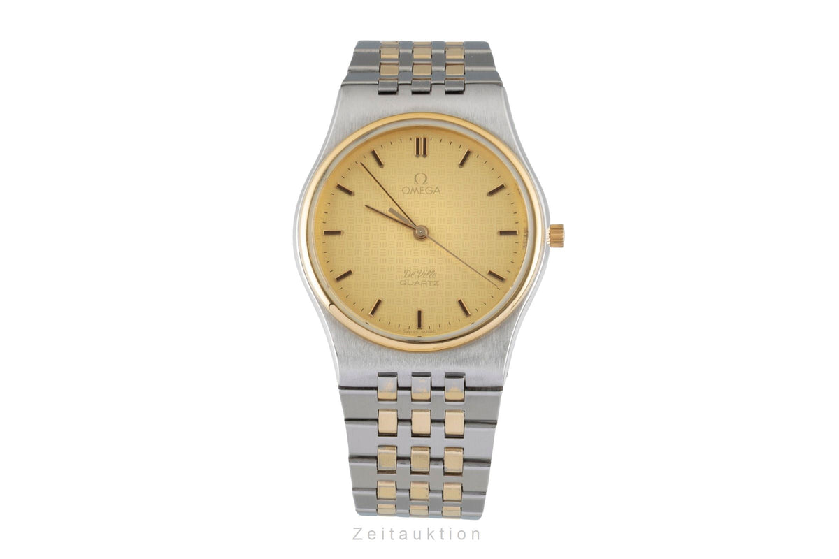 Omega De Ville steel / gold quartz men's watch 195.0014, 395.0805  [2605944]