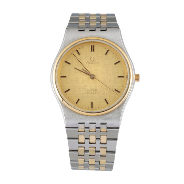 Omega De Ville steel / gold quartz men's watch 195.0014, 395.0805  [2605944]