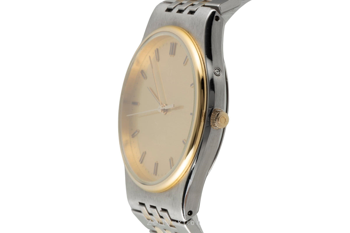 Omega De Ville steel / gold quartz men's watch 195.0014, 395.0805  [2605944]