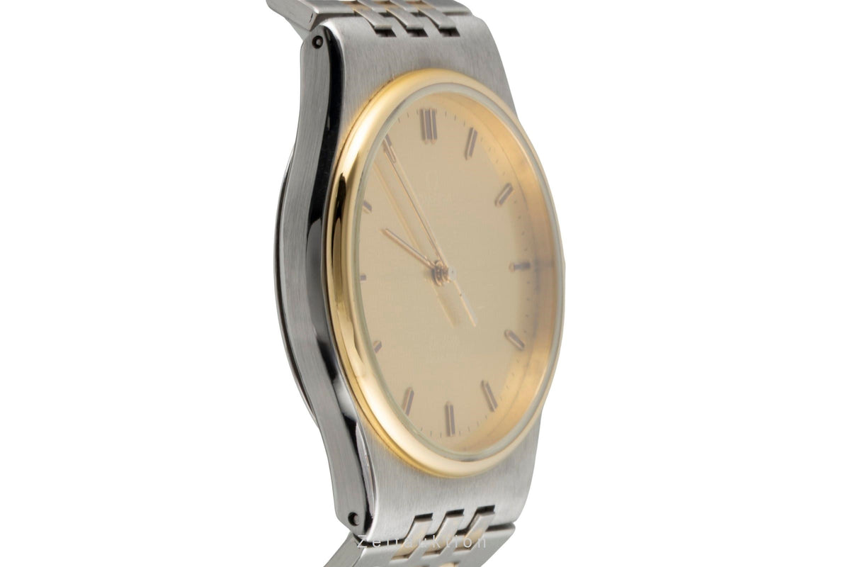 Omega De Ville steel / gold quartz men's watch 195.0014, 395.0805  [2605944]