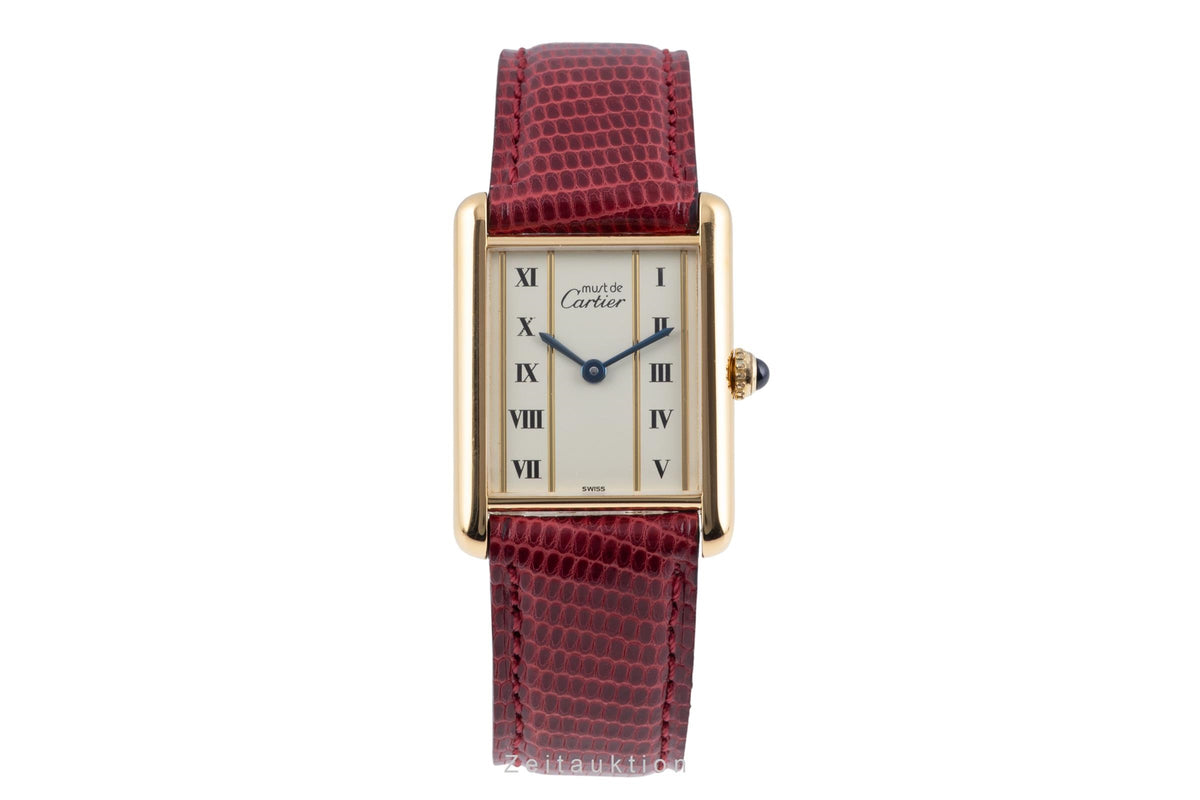 Cartier Tank argento dorato quarzo orologio da donna 590005  [2605946]