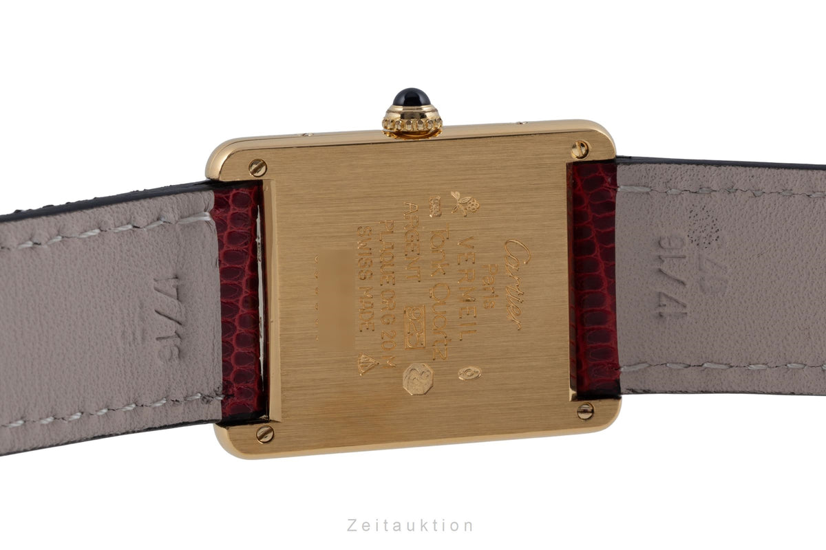 Cartier Tank argento dorato quarzo orologio da donna 590005  [2605946]
