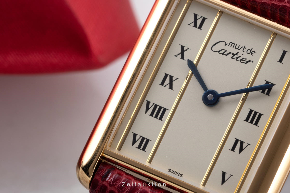 Cartier Tank argento dorato quarzo orologio da donna 590005  [2605946]