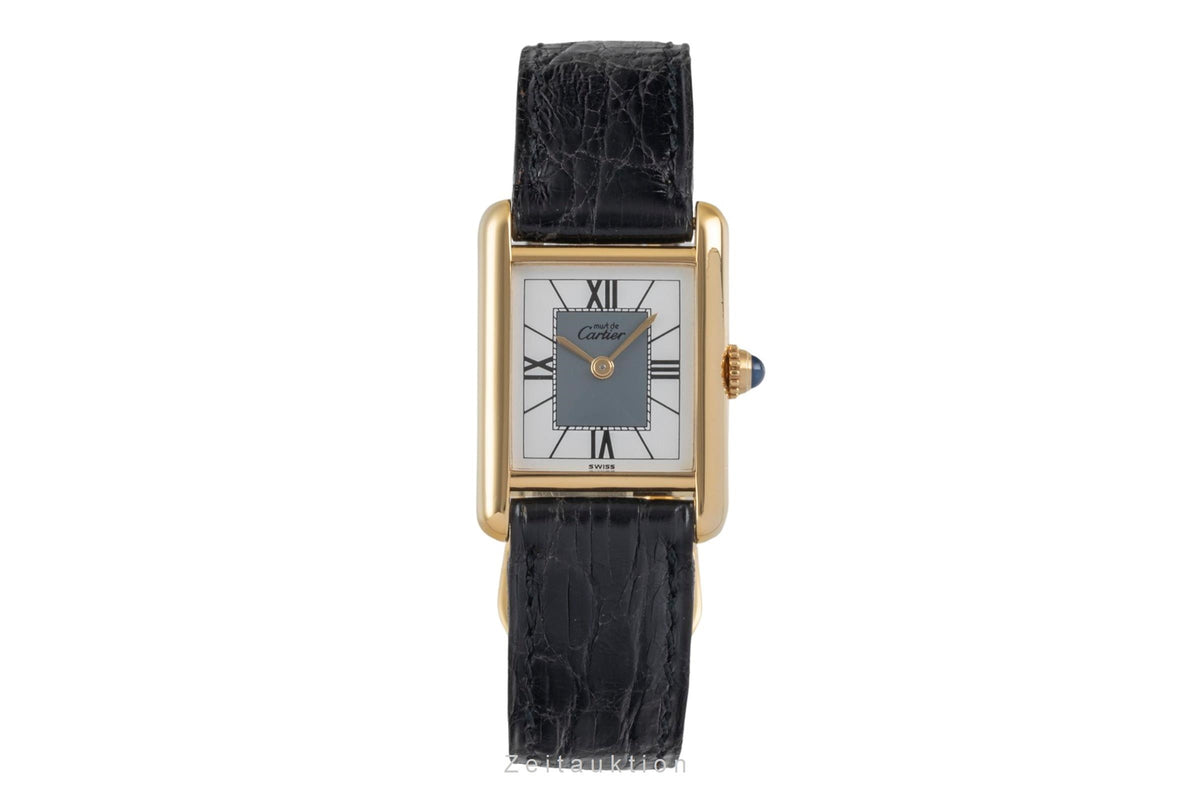 Cartier Tank silver-gilt quartz women's watch 5057001  [2605949]