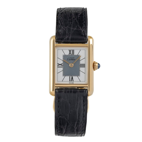 Cartier Tank silver-gilt quartz women's watch 5057001  [2605949]
