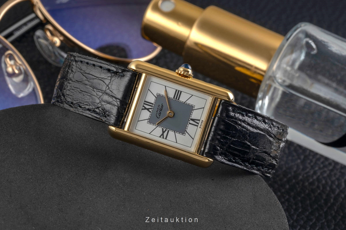 Cartier Tank silver-gilt quartz women's watch 5057001  [2605949]