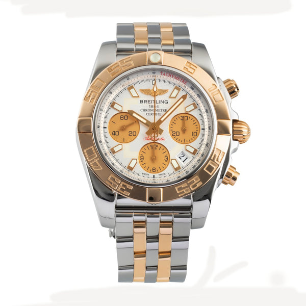 Breitling Chronomat chronograph steel / gold automatic men's watch CB0140  [2605950]