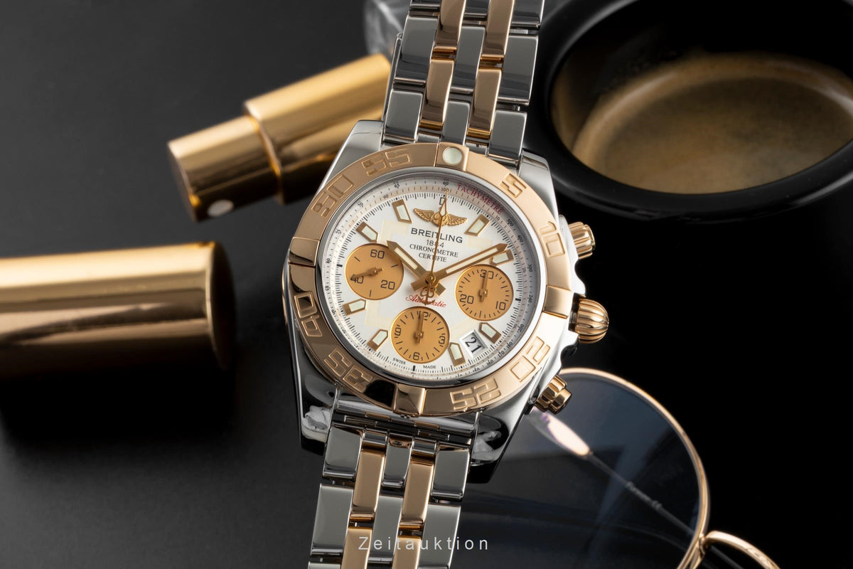 Breitling Chronomat chronograph steel / gold automatic men's watch CB0140  [2605950]