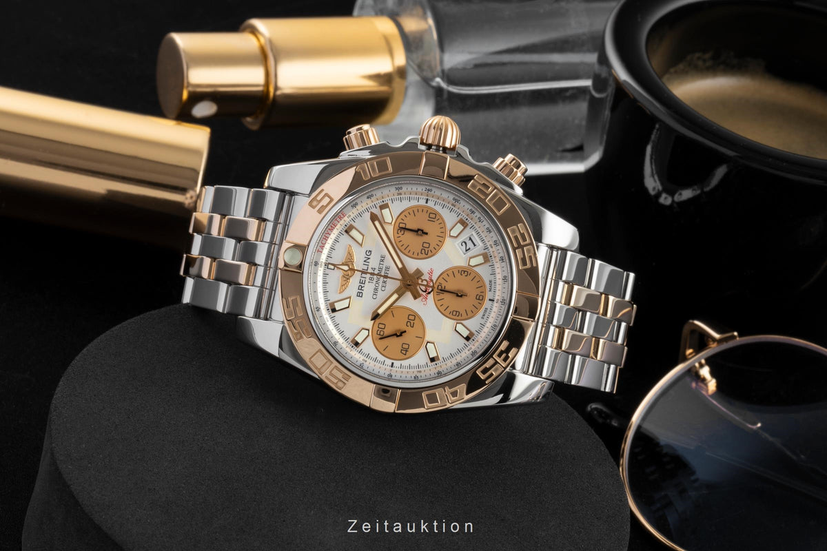 Breitling Chronomat chronograph steel / gold automatic men's watch CB0140  [2605950]