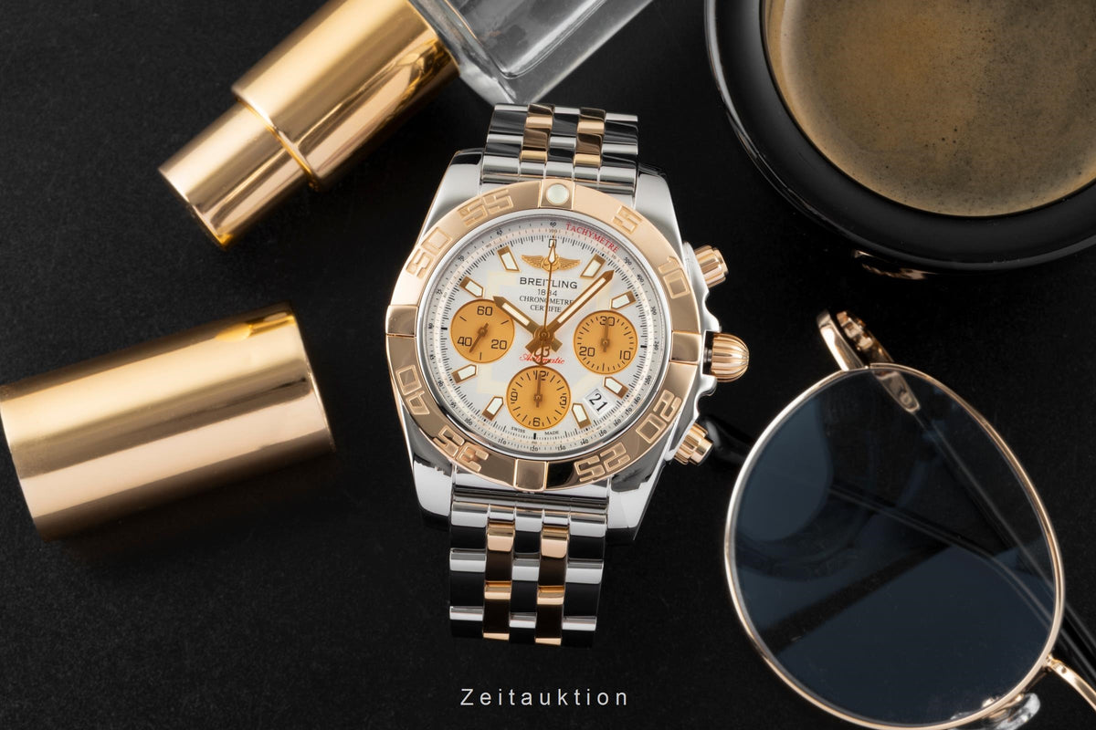 Breitling Chronomat chronograph steel / gold automatic men's watch CB0140  [2605950]