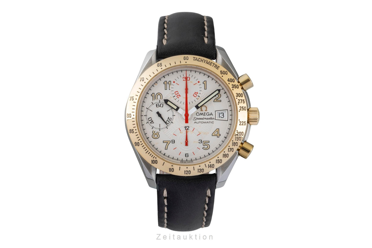 Omega Speedmaster Date chronograph steel / gold automatic men's watch 3313.33.00  [2605953]