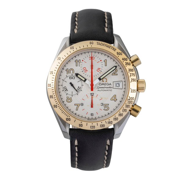 Omega Speedmaster Date chronograph steel / gold automatic men's watch 3313.33.00  [2605953]