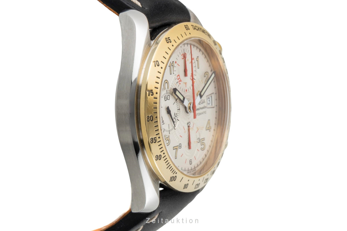 Omega Speedmaster Date chronograph steel / gold automatic men's watch 3313.33.00  [2605953]