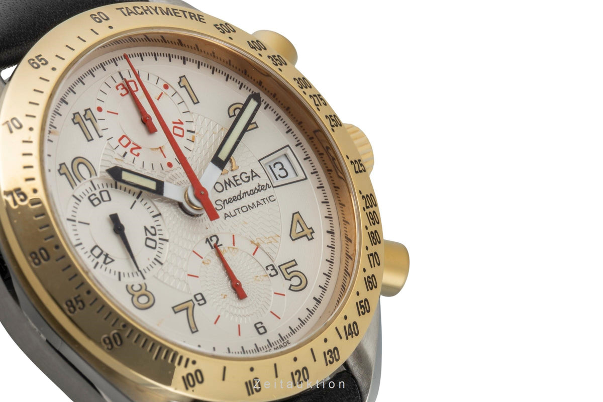 Omega Speedmaster Date chronograph steel / gold automatic men's watch 3313.33.00  [2605953]