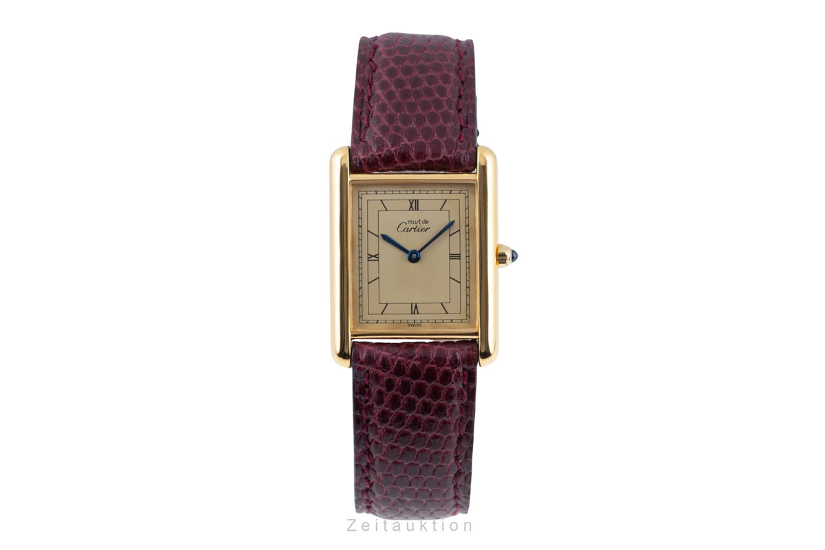 Cartier Tank silver-gilt quartz unisex 681006  [2605955]