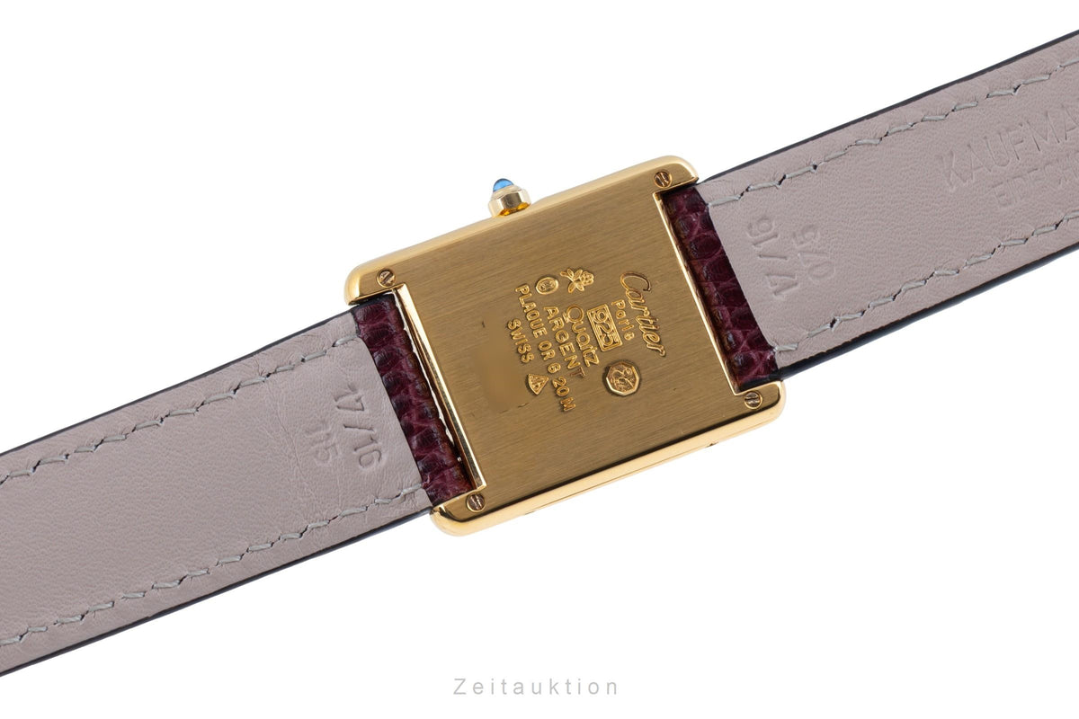 Cartier Tank silver-gilt quartz unisex 681006  [2605955]