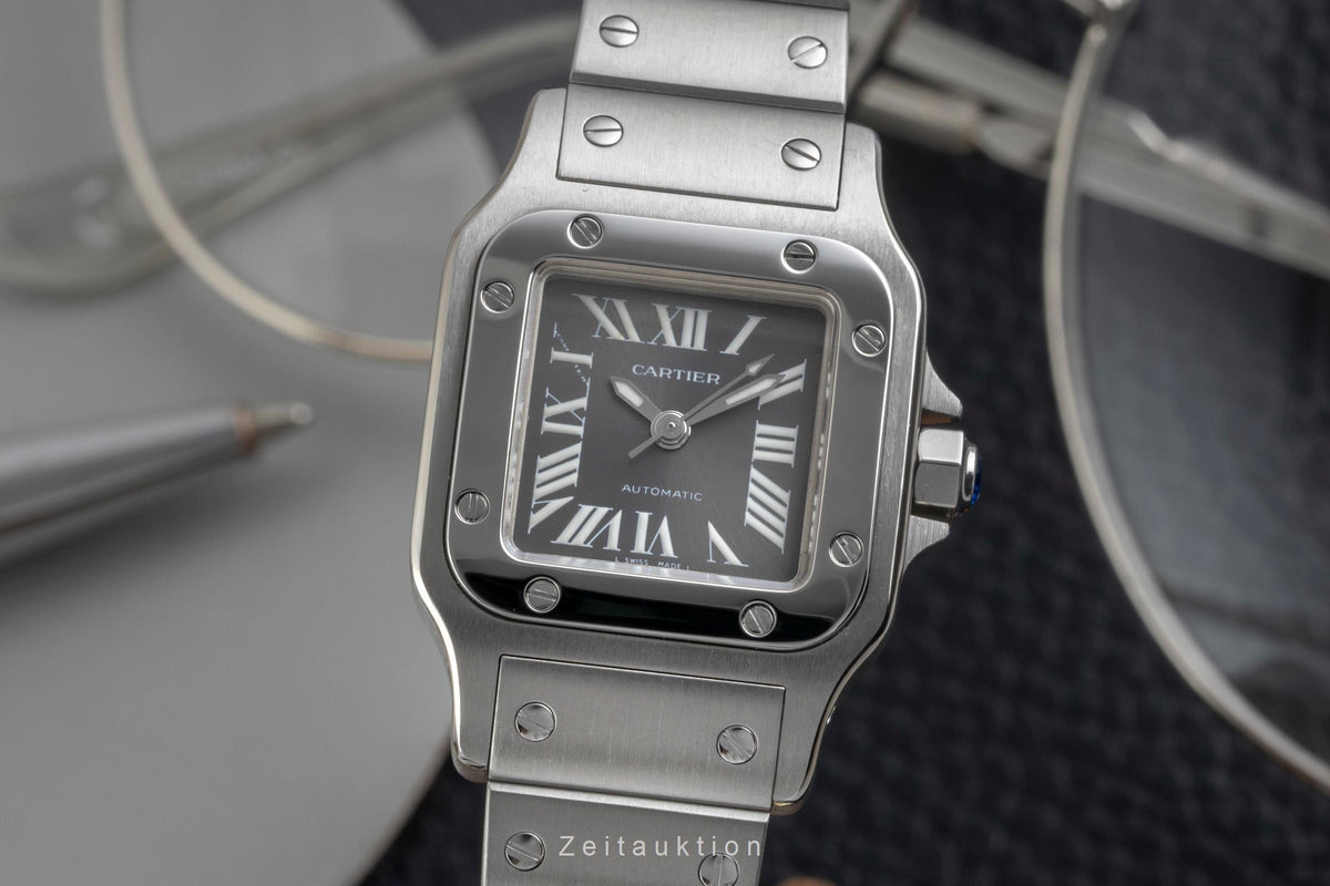 Cartier Santos steel automatic women's watch W20066D6  [2605963]