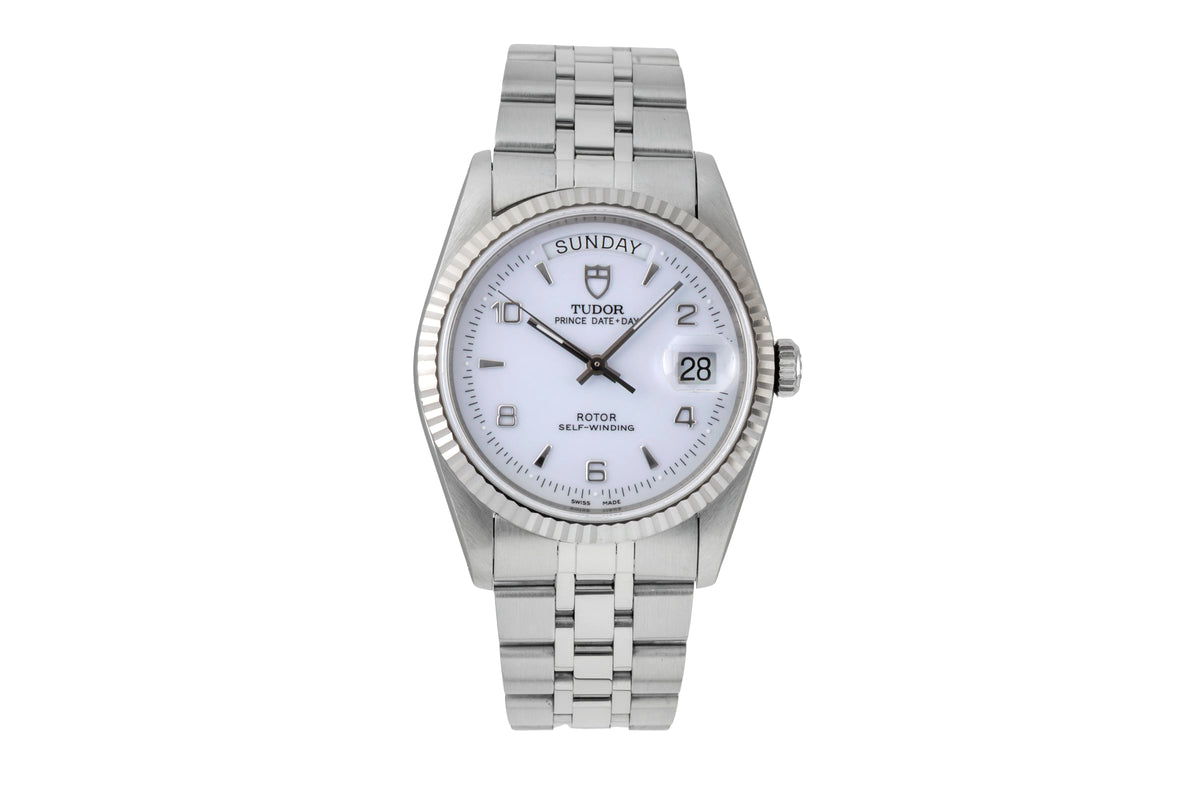 Tudor Date-Day acier / or blanc automatique montre pour hommes 76214  [2605964]