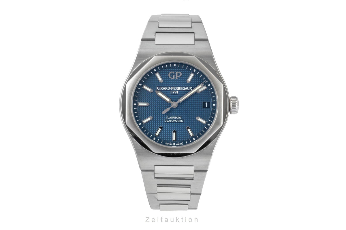 Girard Perregaux Laureato steel automatic men's watch 81010-11-431-11A LP: 15100EUR  [2605965]