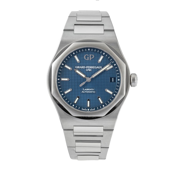 Girard Perregaux Laureato steel automatic men's watch 81010-11-431-11A LP: 15100EUR  [2605965]