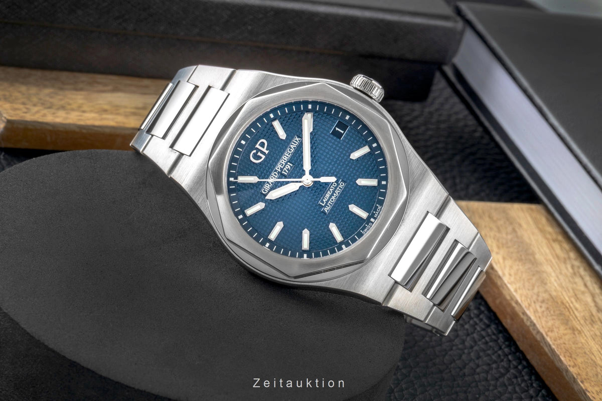 Girard Perregaux Laureato steel automatic men's watch 81010-11-431-11A LP: 15100EUR  [2605965]