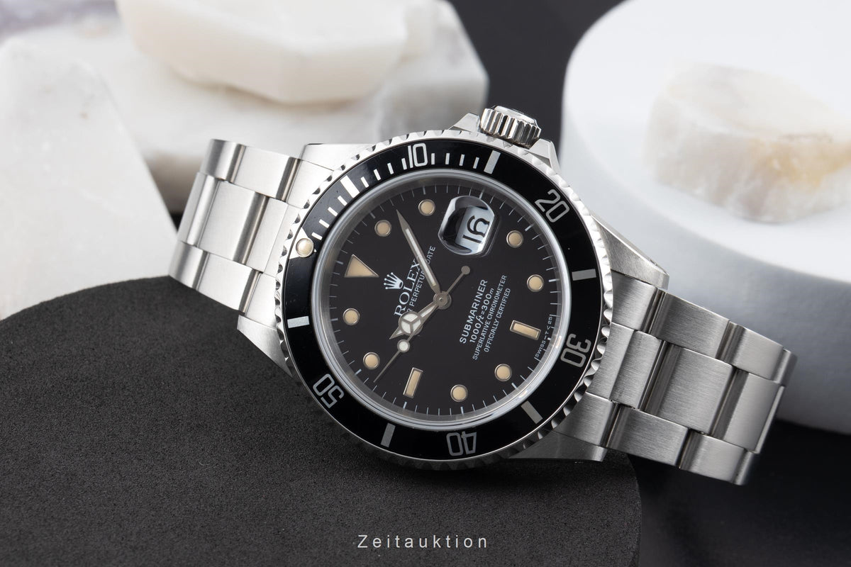 Rolex Submariner steel automatic men's watch 16610  [2605967]