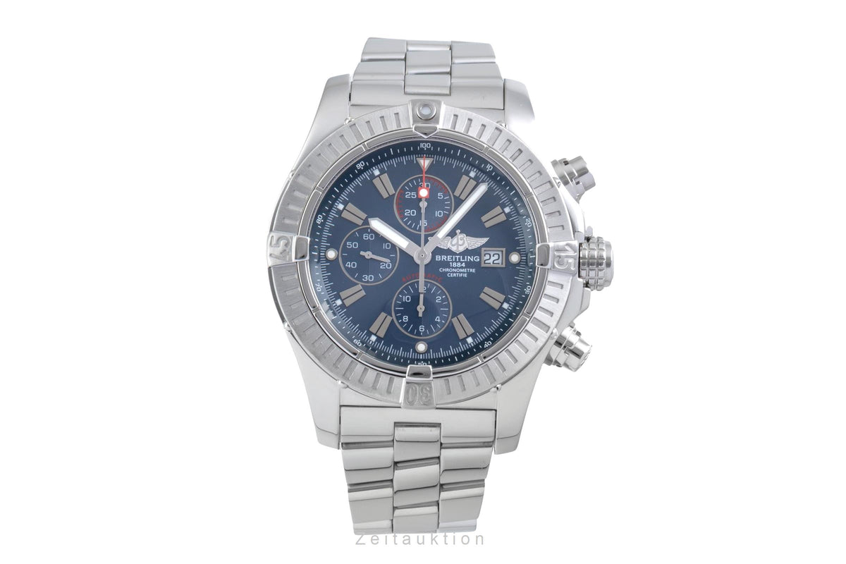 Breitling Super Avenger chronographe acier automatique montre pour hommes A13370  [2605971]