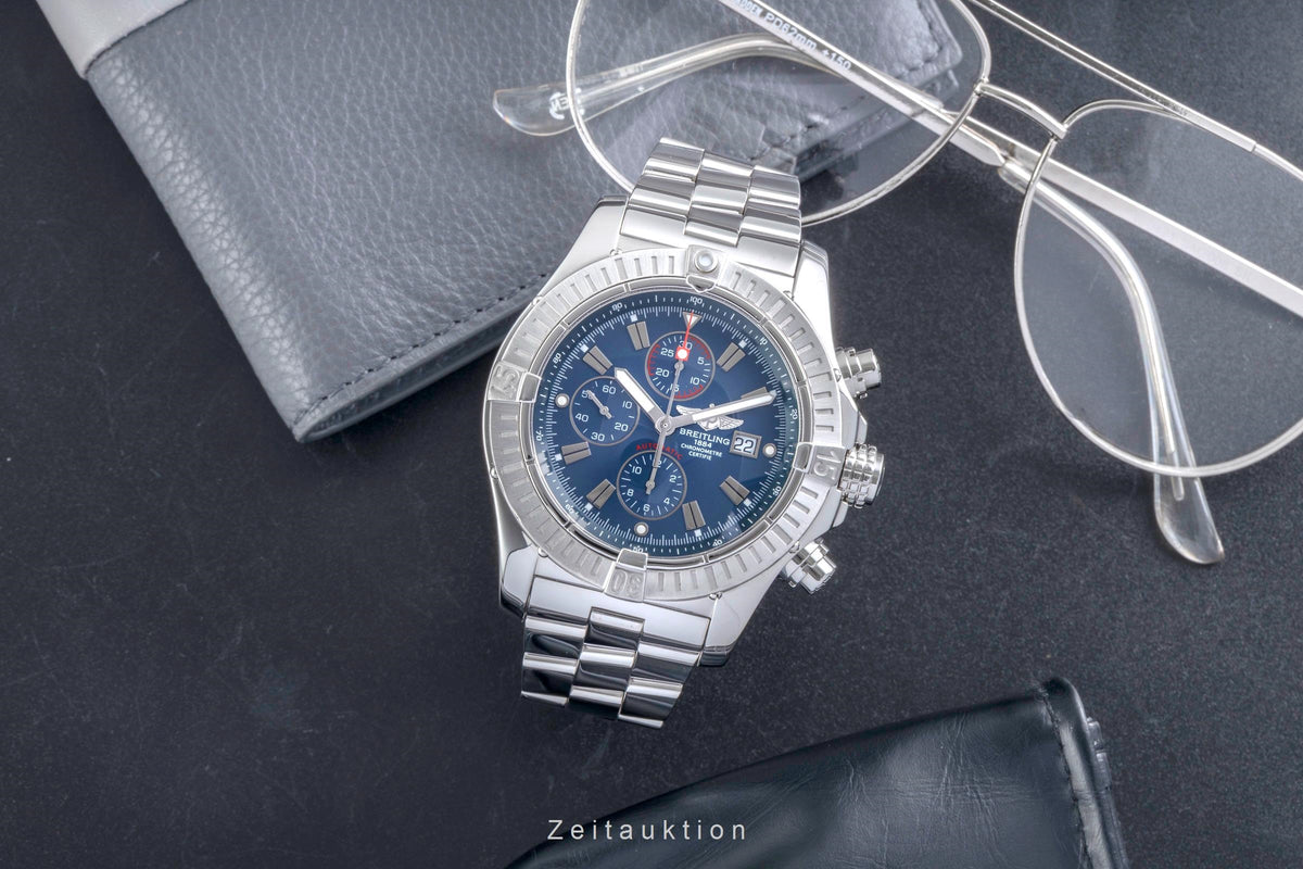 Breitling Super Avenger chronographe acier automatique montre pour hommes A13370  [2605971]