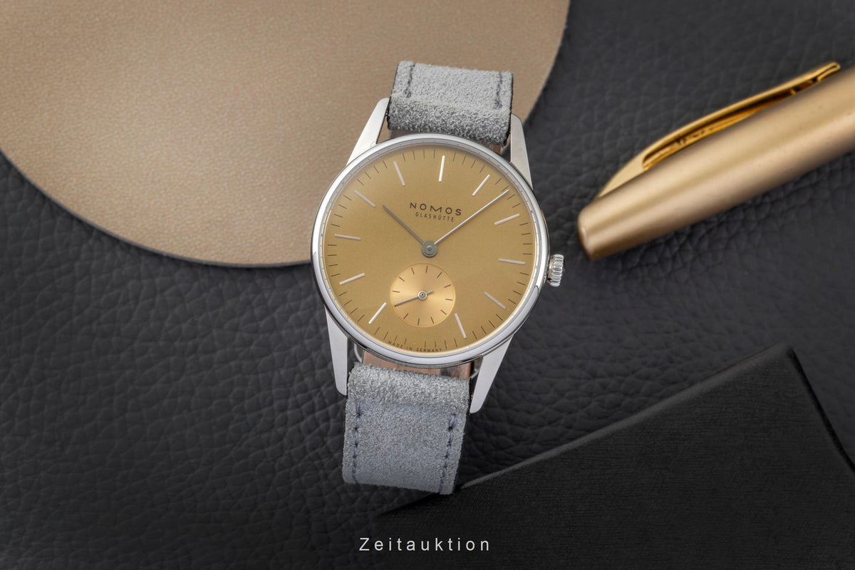Nomos Orion acier à remontage manuel montre pour femmes 359 LP: 2120EUR  [2605973]