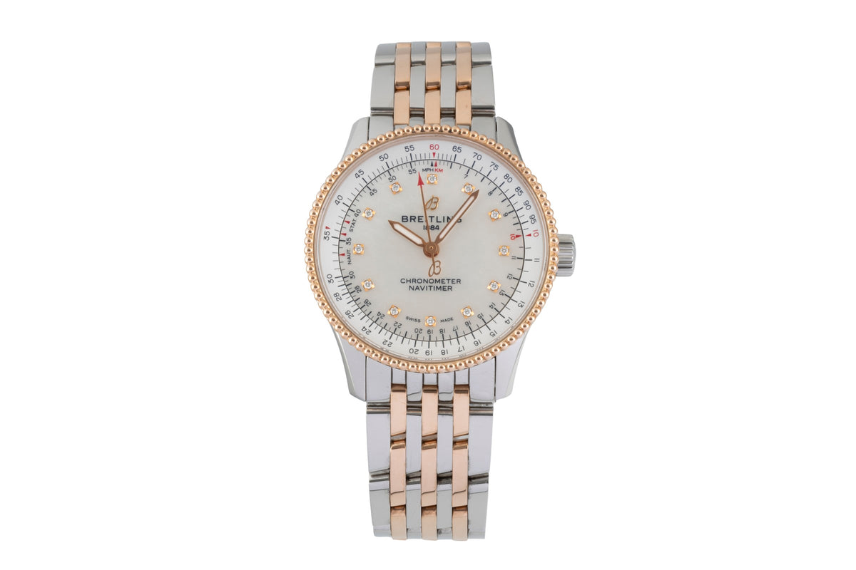 Breitling Navitimer steel / gold automatic women's watch U17395211A1U1  [2605979]